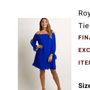 Blue maternity dress